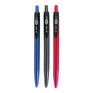 Ручка кулькова автоматична 0.7мм синя корп. сір., рожев., блакит. ВР-5335 VGR