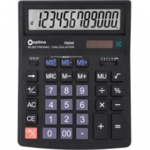 Калькулятор О75525 12розр., OPTIMA 200 x154x36мм