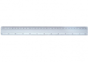 Лінійка алюмінієва 30см, колір: срібло E81312 Economix
