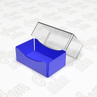 Коробка для візиток Артикул: 070119 (Довжина 100 мм. Ширина 60 мм. Висота 35 мм) акрил 3мм 