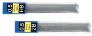 Стрижні для мех. олівців 2B, 0,5мм  E10802 Economix