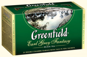 Чай Greenfield Earl Grey Fantasy чорний з бергамотом 25п*2г