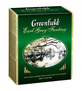 Чай Greenfield Earl Grey Fantasy чорний з бергамотом 100п*2г