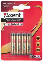 Батарейка AXENT ААА LR03 1.5V, 4 шт.(лужна) 5553-А Axent