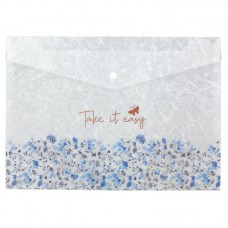 Папка-конверт А4+ на кнопці 180мк Frozen Nature-02, 1495-02-A Axent