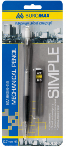 Олівець механічний SIMPLE та змінні стрижні 0,7мм ВМ.8656-55 Buromax