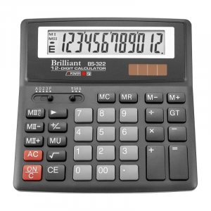 Калькулятор BS-322 12розр., BRILLIANT 156х157х34 мм