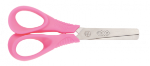 Ножиці дитячі 130мм, з пластиковими 3D-ручками, рожеві ZB.5012-10 ZiBi