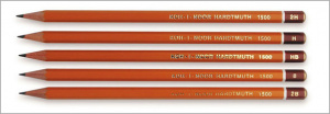 Олівець графітовий 2H технічний, шестигранний 1500 Koh-I-Nor