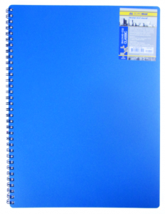 Зошит на пружині CLASSIC А6, 80 арк, кл., синій, пласт.обкл.BM.2589-002 Buromax