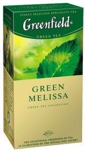 Чай Greenfield Green Melissa зелений 25п*1,5г 