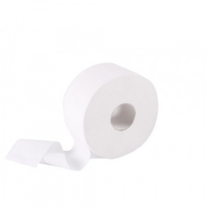 Папір туалетний рулонний JUMBO B201L/203022 білий цел. 2-шар. 160м (6 рул/пак) Тіша
