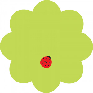 Блок паперу з клейким шаром, Flower, 70х70мм, 50арк., зелений 2444-05-A Axent