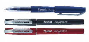 Ручка гелева AUTOGRAPHE, синя AG1007-02-A Axent