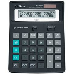 Калькулятор BS-999  16р., 2-пит BRILLIANT 155х205х15мм