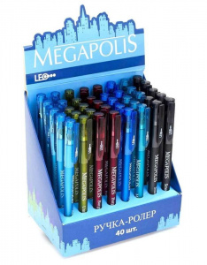 Ручка гелева Megapolis синя