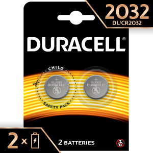 Батарейка літієва CR2032  DURACELL 2шт в уп.