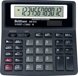 Калькулятор BS-312 12розр., BRILLIANT 155x155x15мм