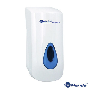 Дозатор рідкого мила в піні MERIDA TOP Multiflex, блакитне вікно DTN201