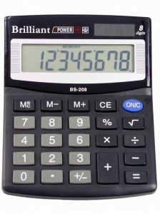 Калькулятор BS-208 8розр., BRILLIANT 100x124x33мм