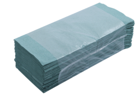 Рушник паперовий V-скл. 160шт макулатурні, зелені 10100102 BUROCLEAN 