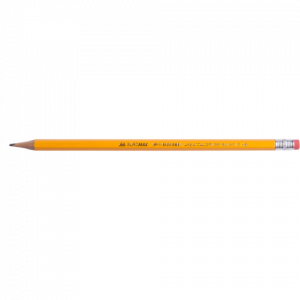 Олівець графітовий НВ жовтий, з гумкою ВМ.8515 Buromax